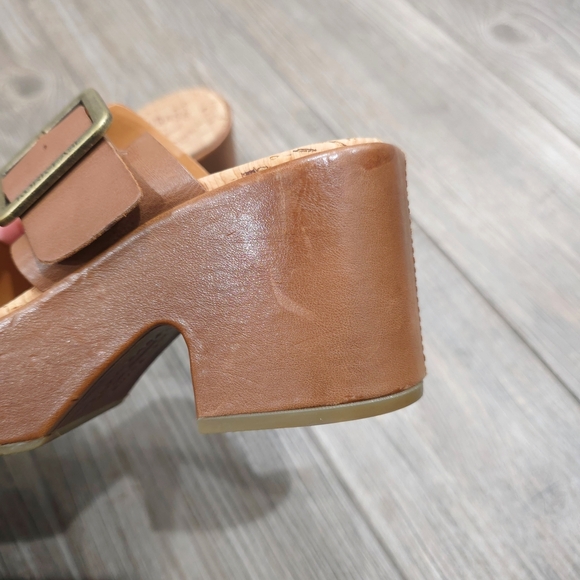 KORK EASE Women’s Taige Brown w/ Leather Strap, 6M, Platform Heel - Picture 6 of 16